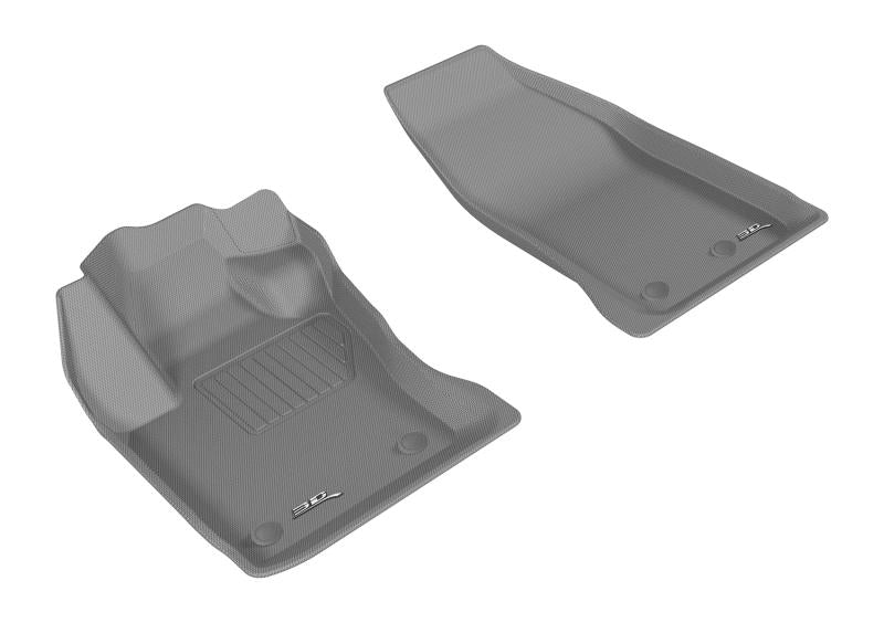 3D MAXpider 2015-2019 Fiat 500X Kagu 1st Row Floormat - Gray L1FA00511501