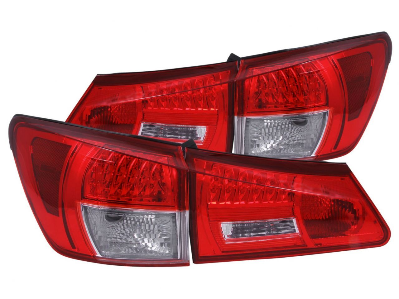 Anzo 2006-2008 Lexus Is250 LED Tail lights Red/Clear