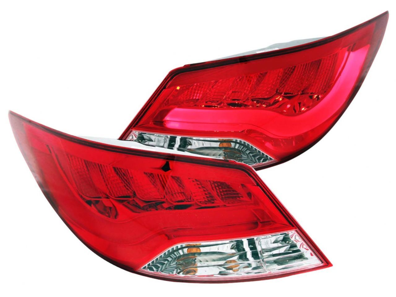 Anzo 2012-2013 Hyundai Accent LED Taillights Red/Clear