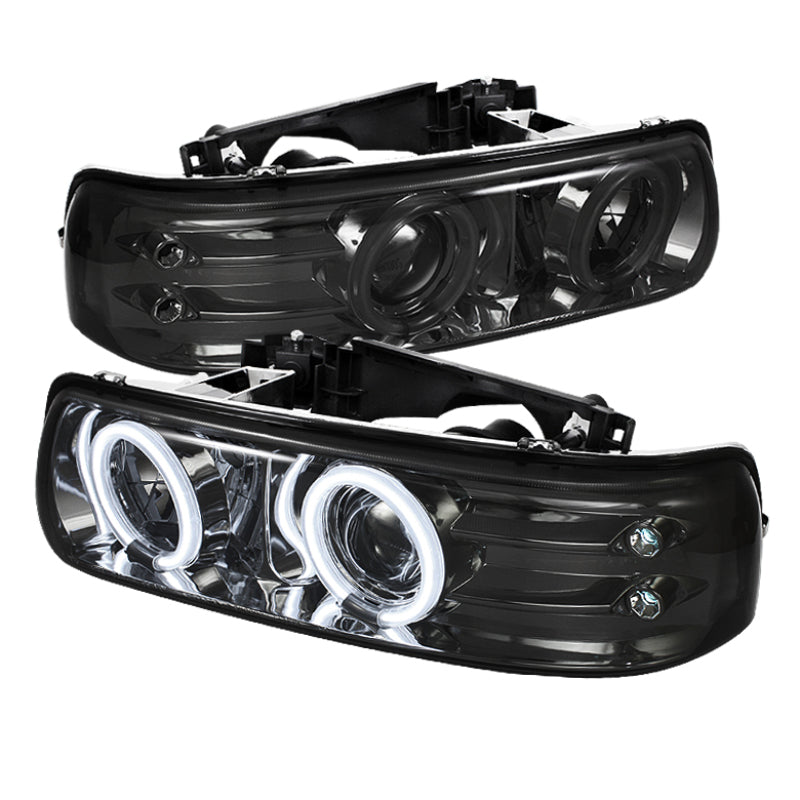 SPYDER Chevy Silverado 1500/2500 99-02Projector Headlights CCFL Halo LED Smoke PRO-YD-CS99-CCFL-SM 5042002