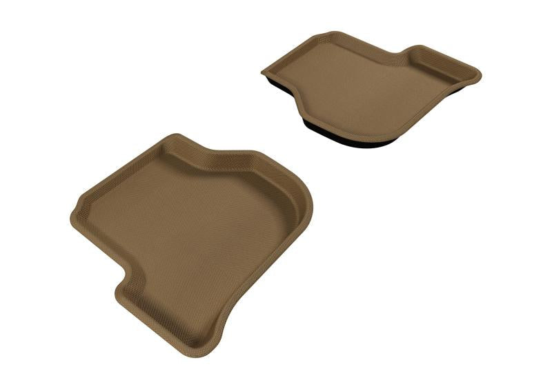 3D MAXpider 2005-2010 Volkswagen Jetta/Golf Kagu 2nd Row Floormats - Tan L1VW00821502