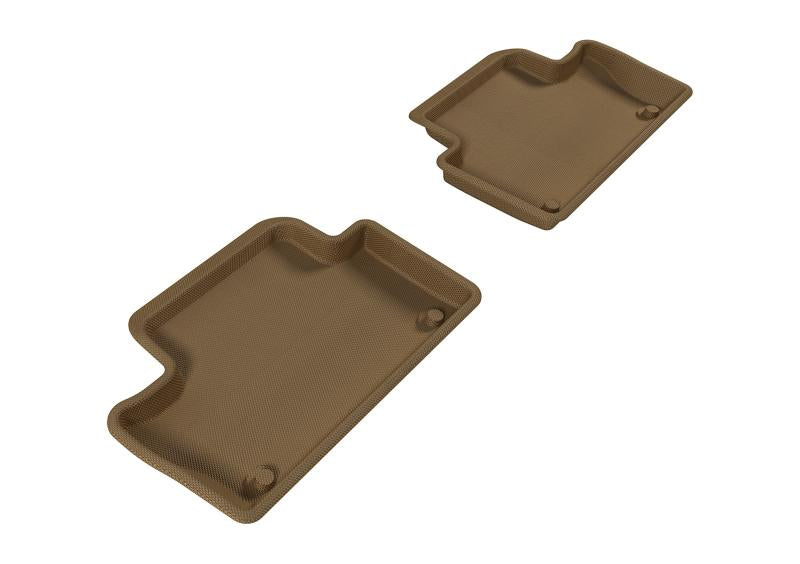 3D MAXpider 2010-2017 Volvo XC60 Kagu 2nd Row Floormats - Tan L1VV01521502