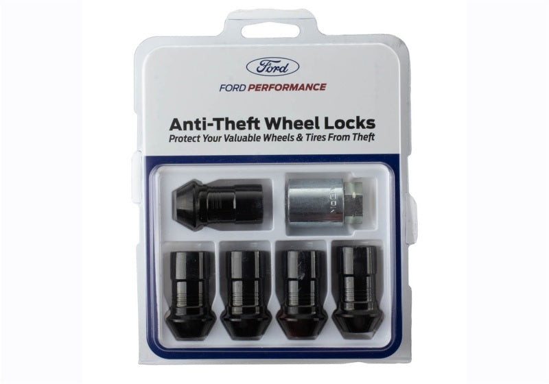 Ford Racing 2023+ Ford Bronco Raptor M14 x 1.5 Black Security Lug Nut Kit - Set of 5 M-1A043-A5