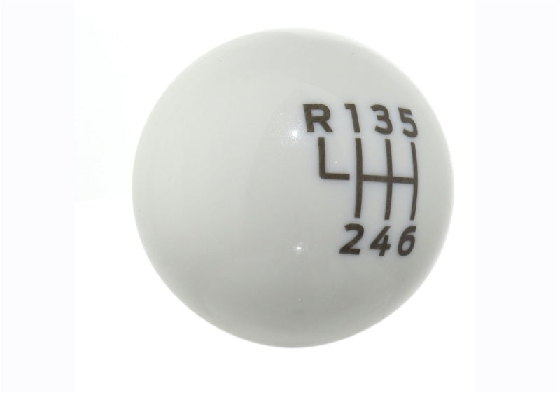 Ford Racing 15-19 Ford Mustang EcoBoost / GT w/ 6-Speed Manual Transmission Bullitt White Shift Knob M-7213-M8B