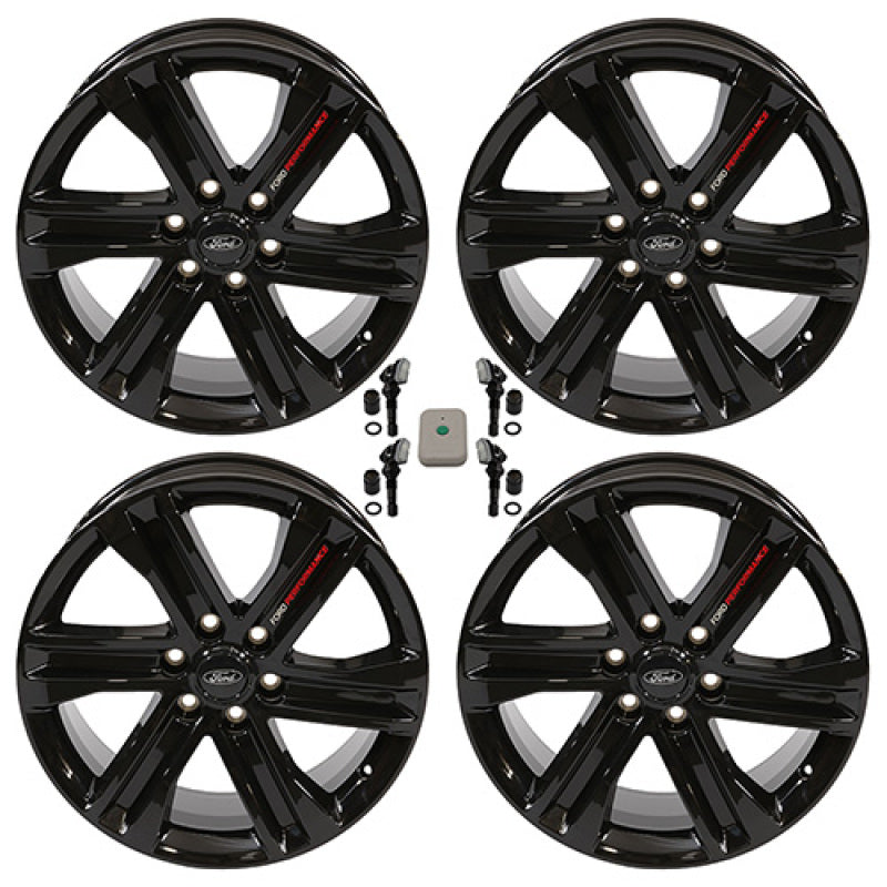 Ford Racing 2024 F-150 20x8.5in Gloss Black Wheel Kit M-1007K-S2085F15BA