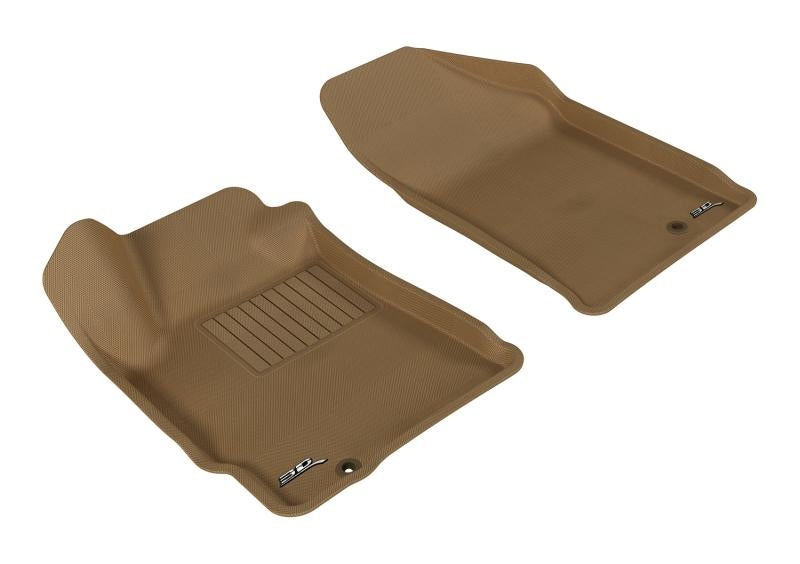 3D MAXpider 2007-2012 Nissan Altima Coupe/Sedan Kagu 1st Row Floormat - Tan L1NS06211502
