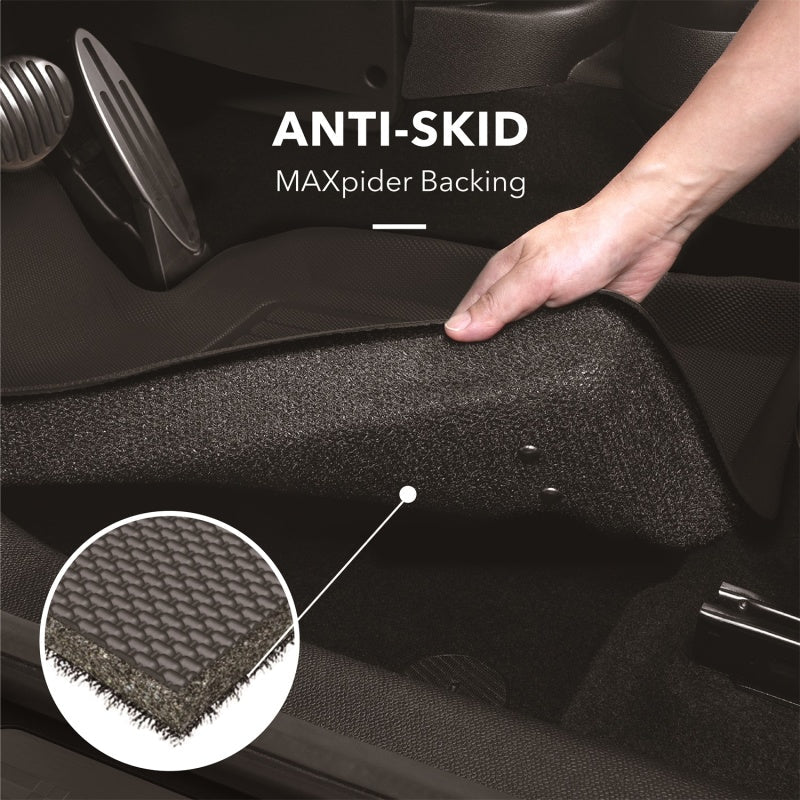 3D MAXpider 2009-2019 Volkswagen Tiguan/Tiguan Limited Classic 1st Row Floormat - Black L1VW02112209