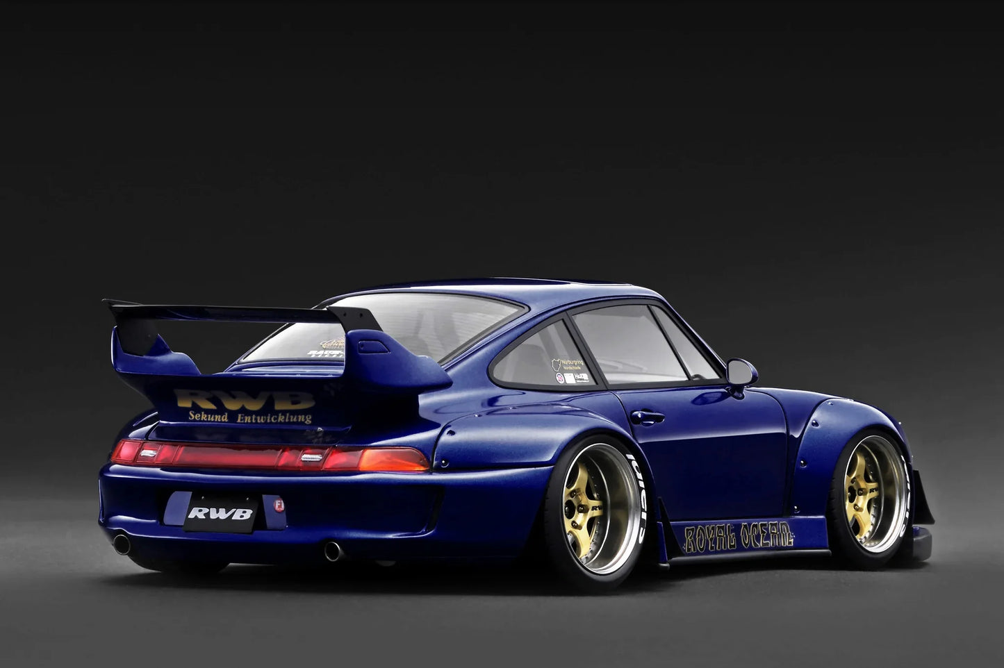 Ignition Model Porsche 993 RWB Widebody "Royal Ocean" Blue Metallic 1:18