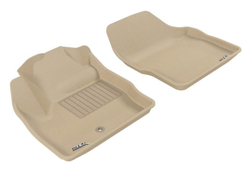 3D MAXpider 2007-2014 Land Rover Lr2 Kagu 1st Row Floormat - Tan L1LR00111502