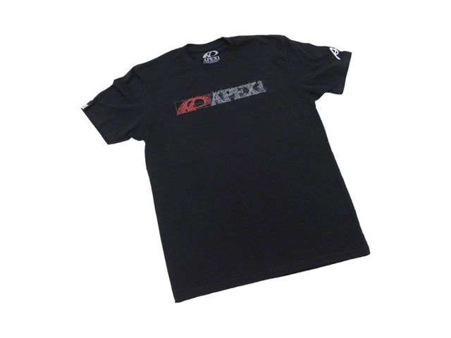 APEXi APEX Blueprint Sketch Tee - Black Large *Discontinued
