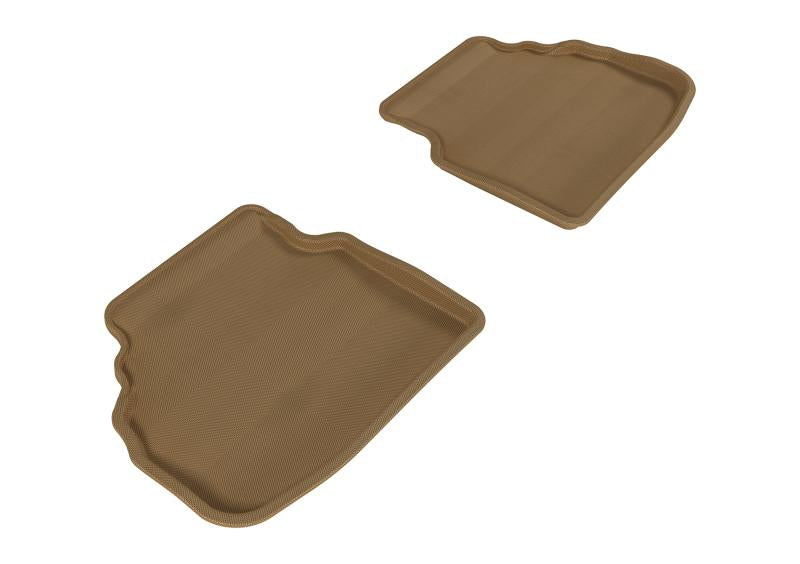 3D MAXpider 2009-2012 BMW 7 Series F01 Kagu 2nd Row Floormats - Tan L1BM05321502