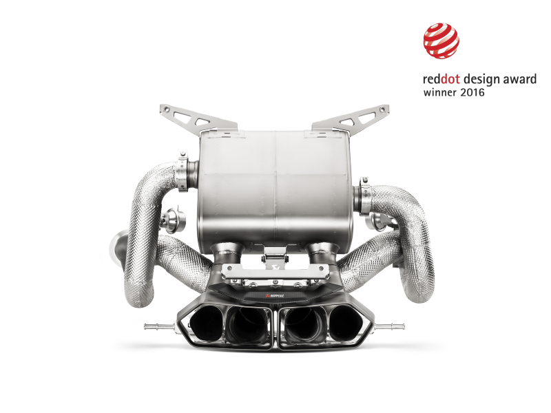 Akrapovic 11-17 Lamborghini Aventador Slip-On Line (Titanium-Inconel) w/ Carbon Titanium Tips MTP-LA/TI/1