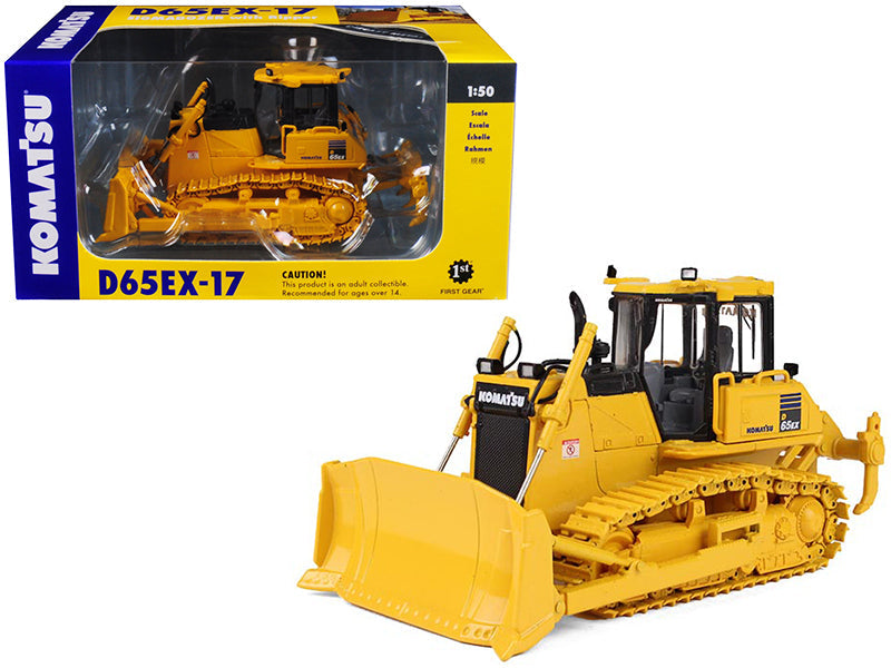 Komatsu D65EX-17 Sigmadozer with Ripper 1/50 Diecast Model by First Gear free shipping USA