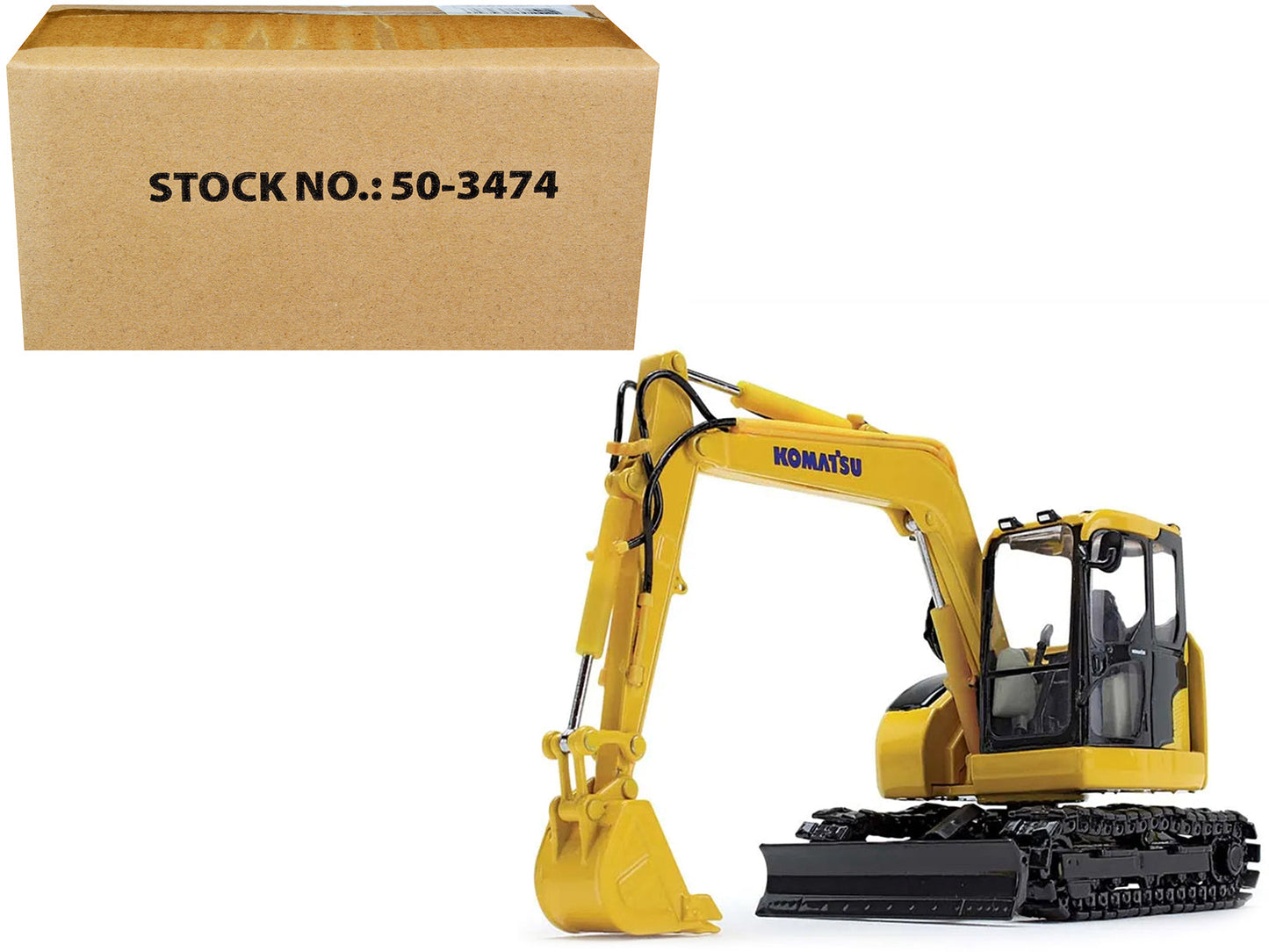 Komatsu PC78US-11 Excavator Yellow 1/50 Diecast Model by DCP/First Gear free shipping USA