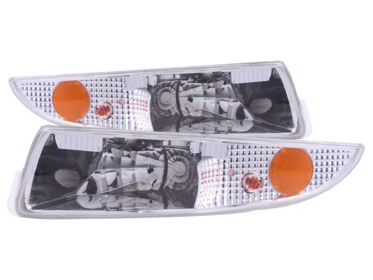 Anzo 1993-2002 Chevrolet Camaro Euro Parking Lights Chrome w/ Amber Reflect
