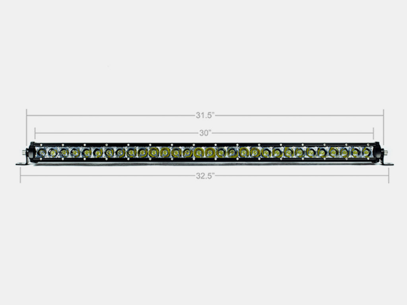 Cali Raised LED Cali Raised 32In Slim Single Row Led Bar Amber CR2310