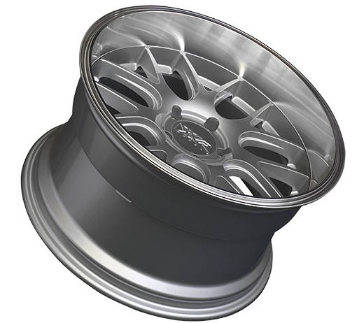 XXR 530D Wheel Silver / Machined Lip 19x9 +35 5x4.5
