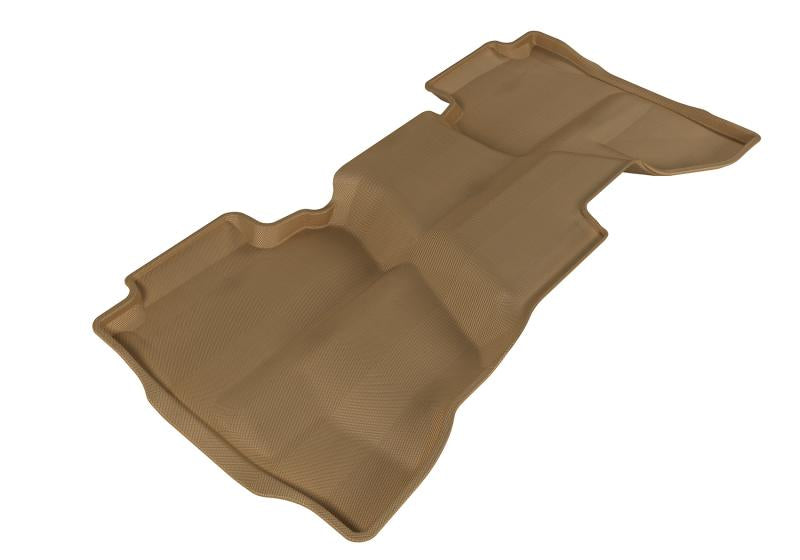 3D MAXpider 2014-2019 Chevrolet/GMC Silverado Double Cab Kagu 2nd Row Floormats - Tan L1CH03921502