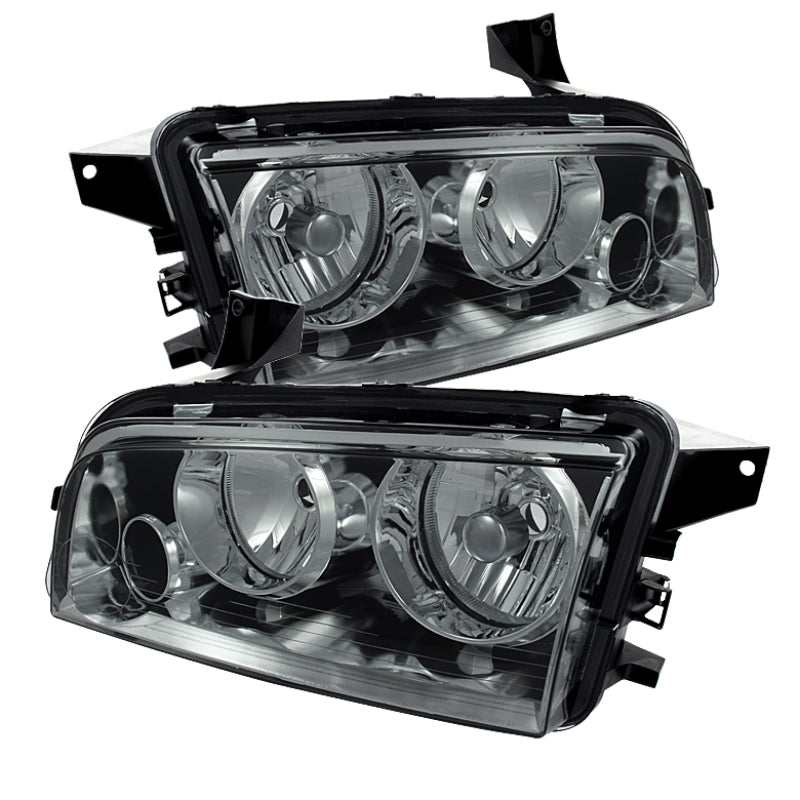 SPYDER Xtune Dodge Charger 06-10 Halogen Only (Does Not Fit Hid Model) Headlights Smoked HD-JH-DCH06-SM 9026058