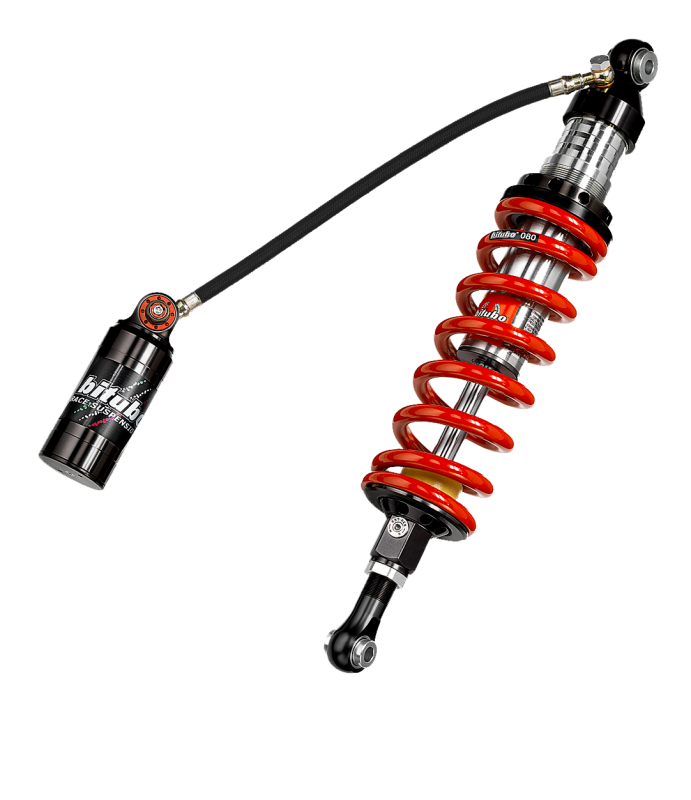Bitubo Suspension Bitubo CLU1 Monoshock Adjustable: Spring Preload, Rebound, Double Compression, Length, Red Spring K0097CLU11
