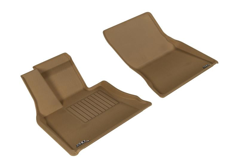3D MAXpider 2014-2019 BMW X5/X6 F15/F16 Kagu 1st Row Floormat - Tan L1BM05511502