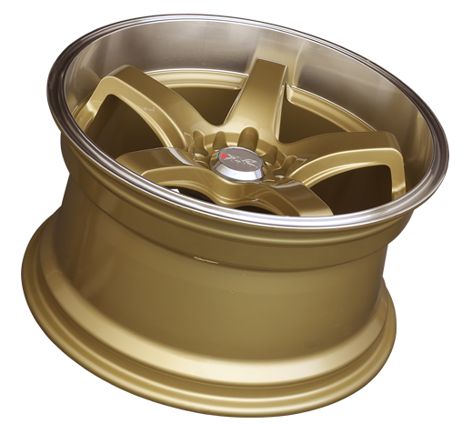 XXR 555 Wheel Hyper Gold / Machined Lip 18x8.5 +35 5x100,5x114.3