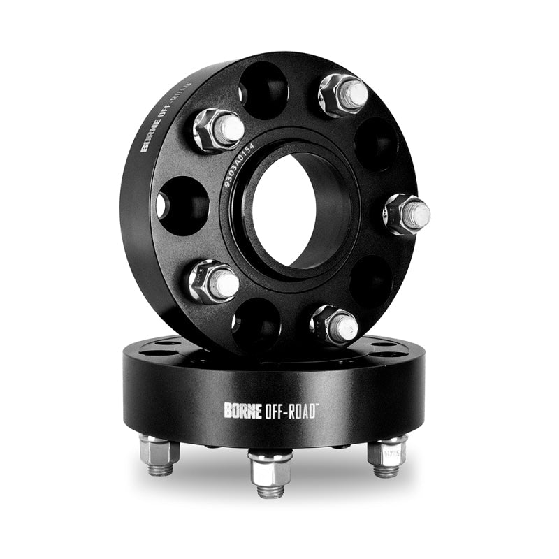Borne Off-Road Wheel Spacers - 5x127 - 71.6 - 30mm - M14 - Black BNWS-003-300BK