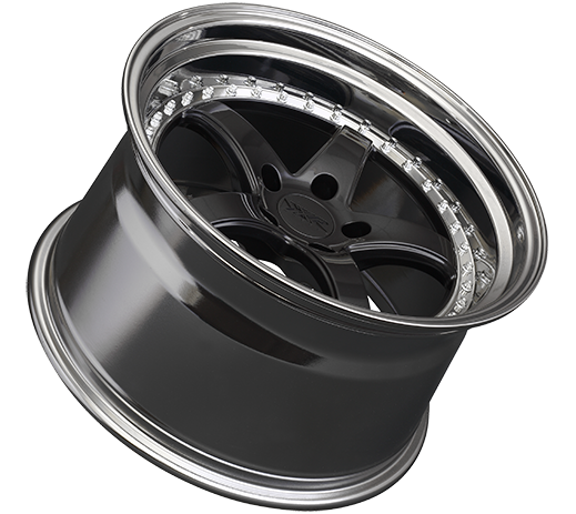 XXR 565 Wheel Graphite / Platinum Lip 18x8.5 +20 5x4.5