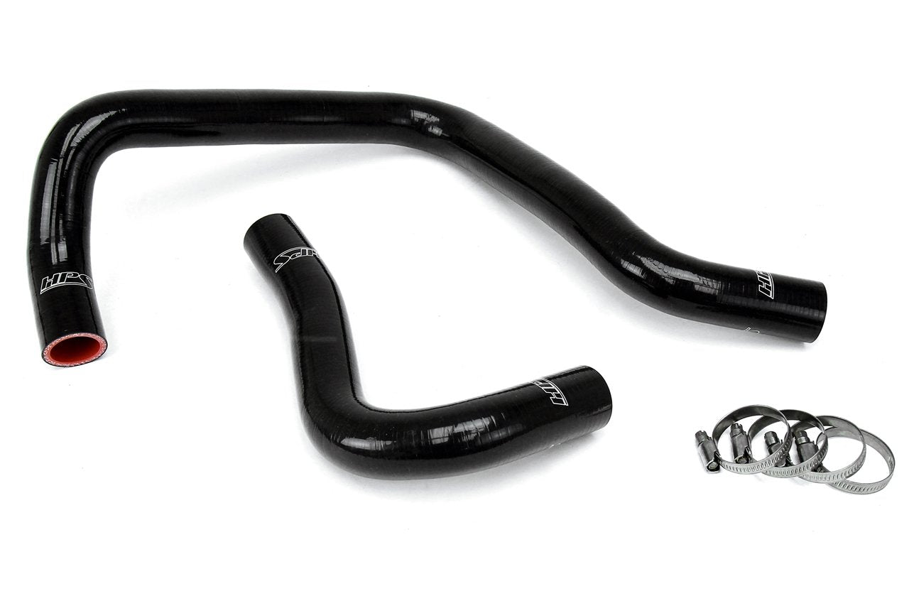 HPS Performance HPS Black Reinforced Silicone Radiator Hose Kit Coolant Honda 88-00 Civic B18 B20