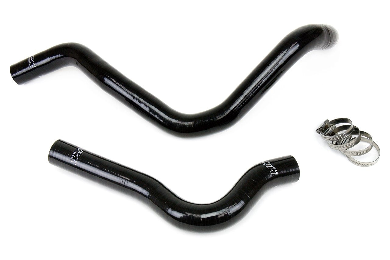 HPS Performance HPS Black Reinforced Silicone Radiator Hose Kit Coolant Honda 92-00 Civic w/ B16
