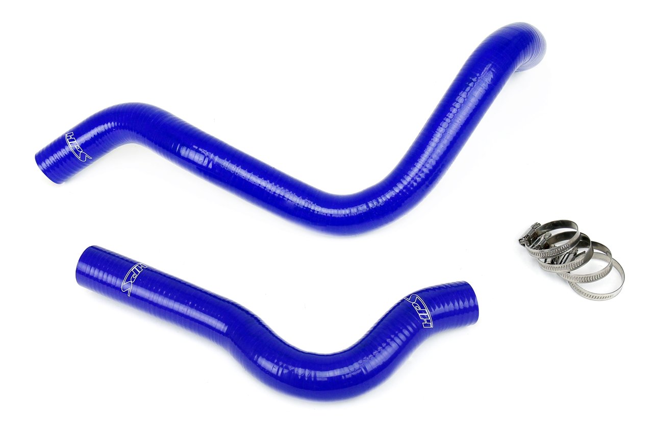 HPS Performance HPS Blue Reinforced Silicone Radiator Hose Kit Coolant Honda 99-00 Civic Si