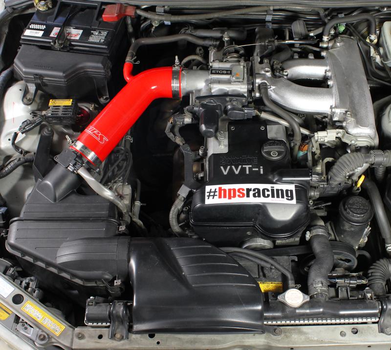HPS Performance Products HPS Red Reinforced Silicone Post MAF Air Intake Hose Kit Lexus 01-05 IS300 I6 3.0L