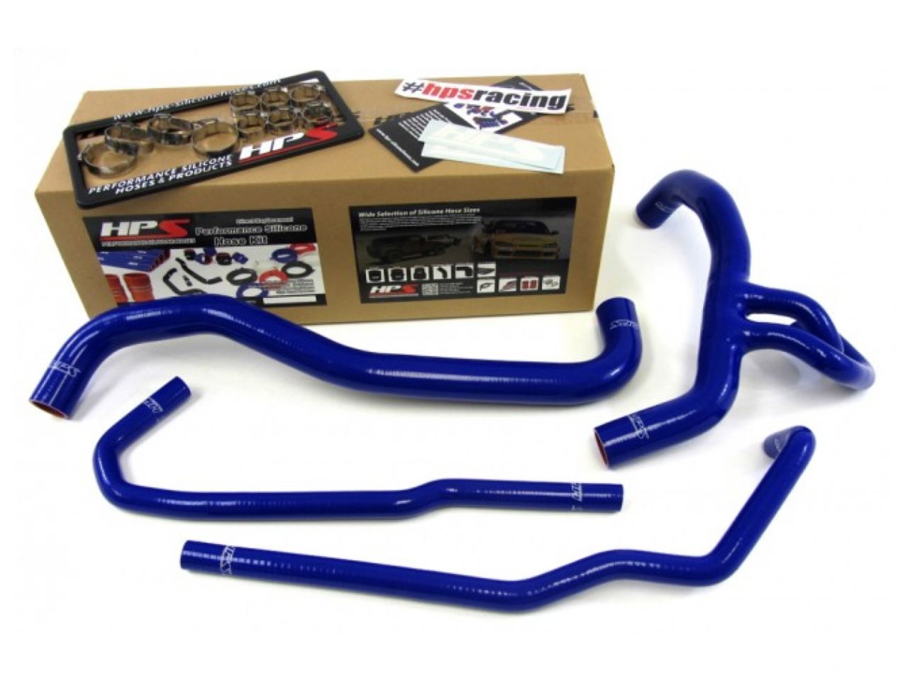 HPS Performance Products HPS Blue Reinforced Silicone Radiator Hose Kit Coolant Ford 10-13 F150 SVT Raptor 6.2L V8