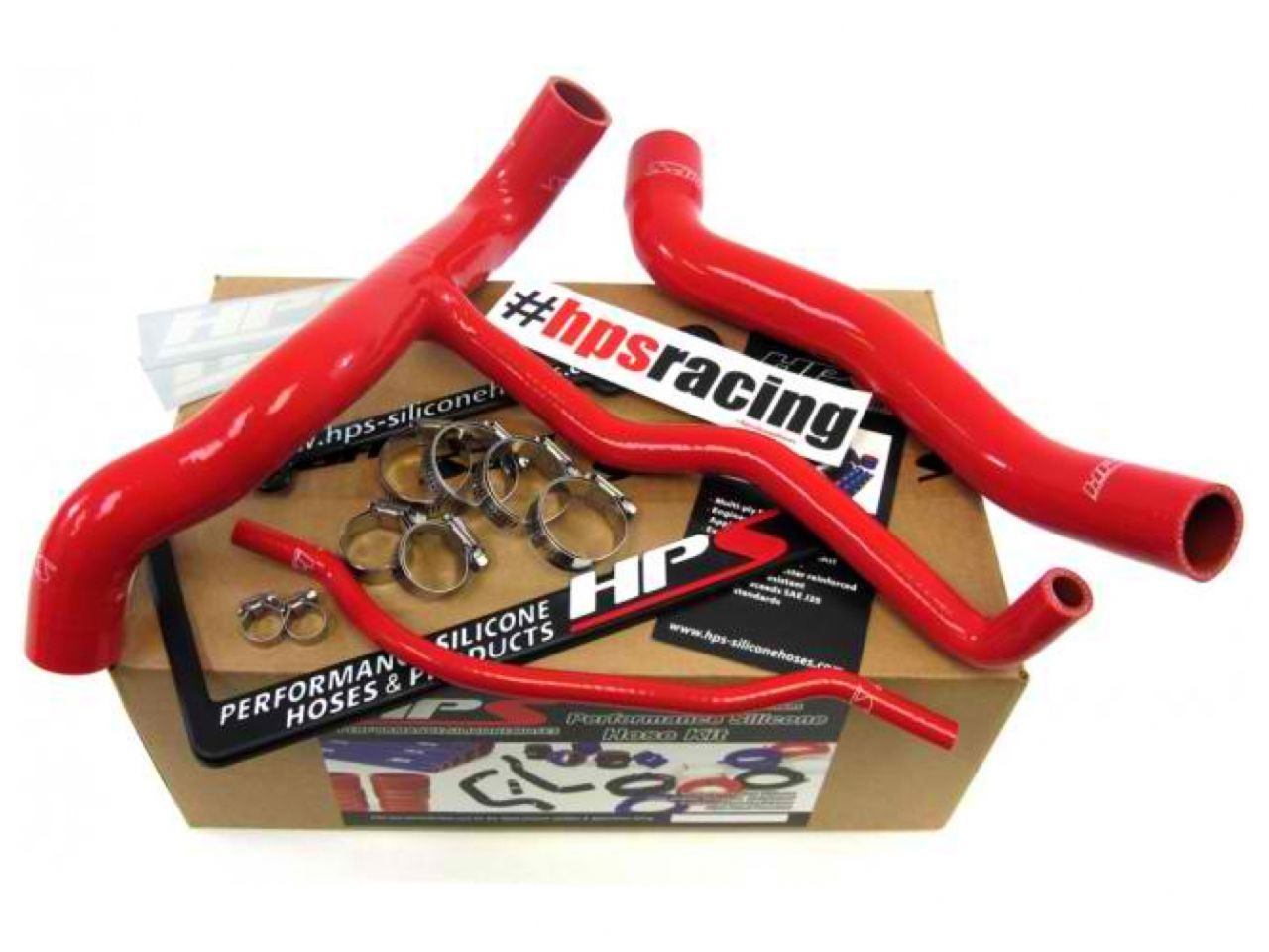 HPS Performance HPS Red Reinforced Silicone Radiator Hose Kit Coolant Chevy 10-11 Camaro SS 6.2L V8
