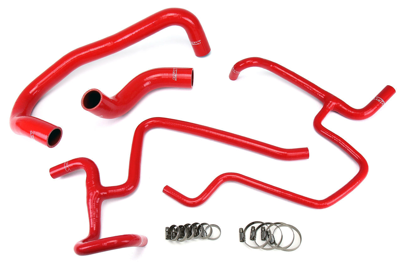 HPS Performance HPS Red Reinforced Silicone Radiator Hose Kit Chrysler 2005-2010 300C SRT8 6.1L V8