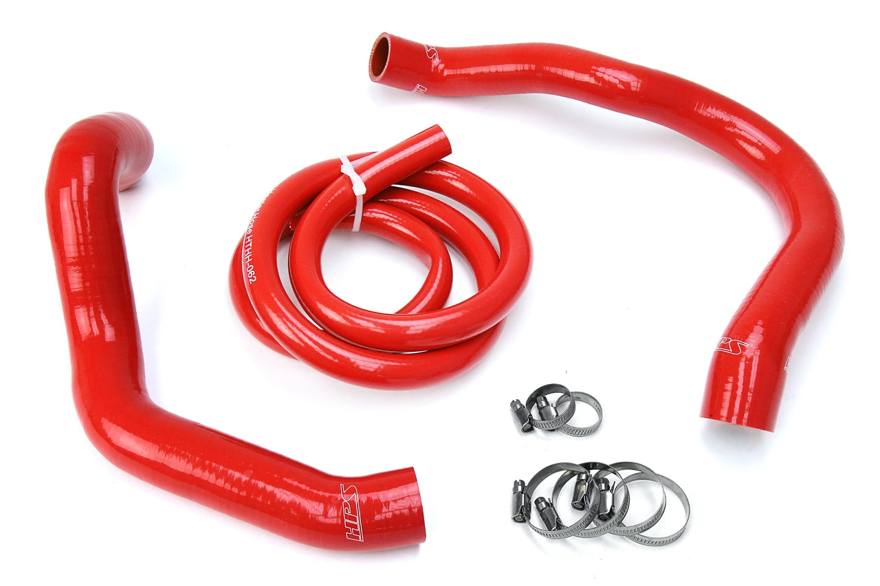 HPS Performance Products HPS Red Reinforced Silicone Radiator + Heater Hose Kit Jeep 91-01 Cherokee XJ 4.0L