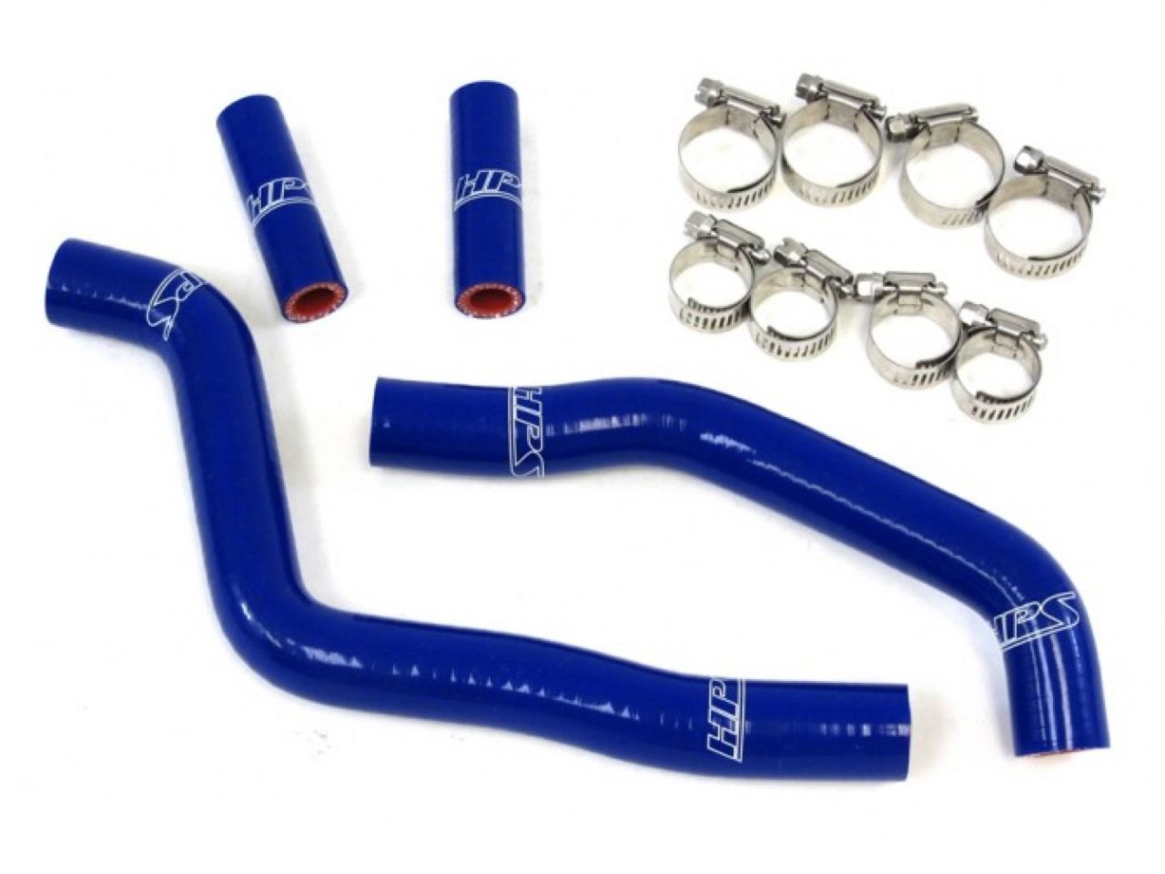 HPS Performance Products HPS Blue Reinforced Silicone Radiator Hose Kit Kawasaki 03-08 KX125 2 Stroke