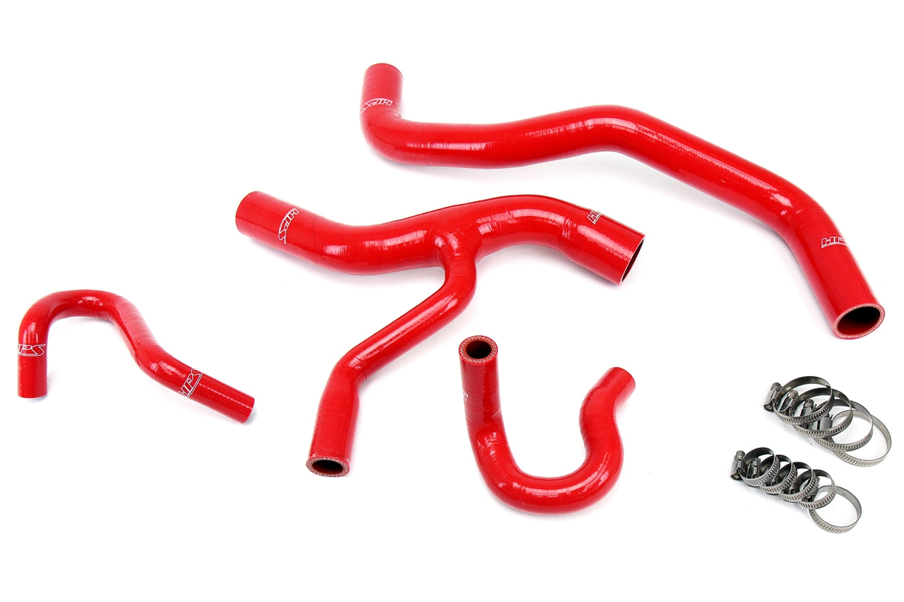 HPS Performance HPS Red Reinforced Silicone Radiator and Heater Hose Kit Coolant Ford 96-01 Mustang GT 4.6L V8