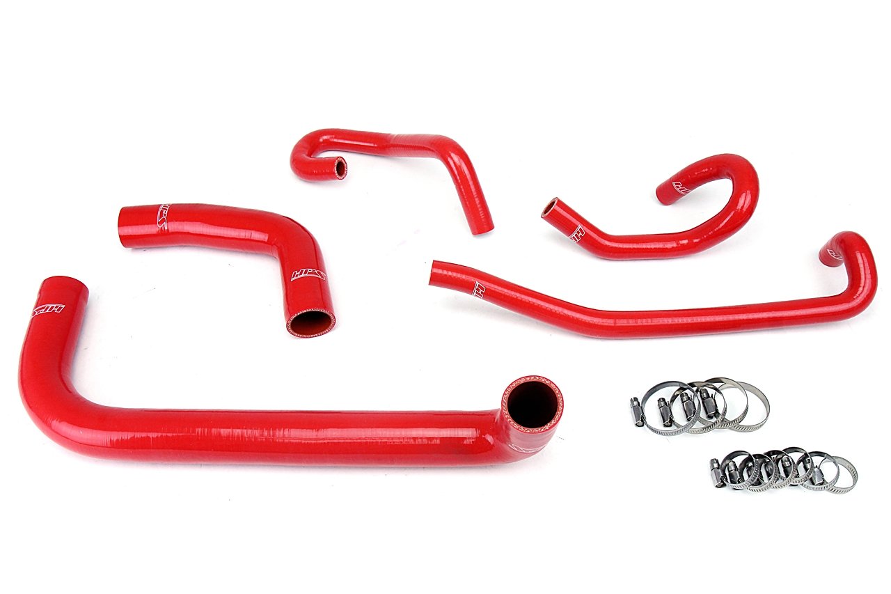 HPS Performance Products HPS Red Reinforced Silicone Radiator + Heater Hose Kit Toyota 99-03 Tundra 4.7L V8 Left Hand Drive