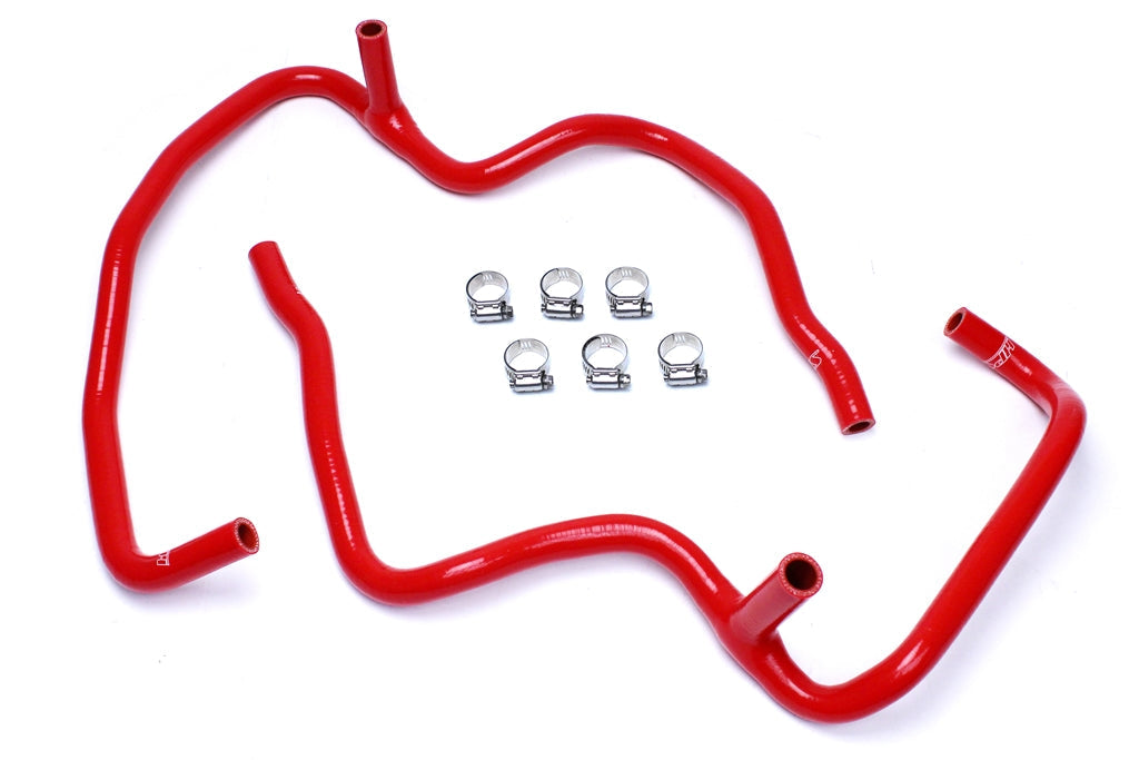 HPS Performance Products HPS Red Reinforced Silicone Heater Hose Kit Coolant Jeep 06-10 Commander 5.7L V8 with Rear A/C