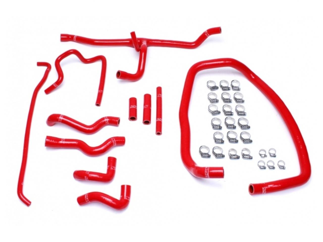 HPS Performance Products HPS Red Reinforced Silicone Heater Hose Kit Coolant BMW 96-99 E36 M3 Left Hand Drive