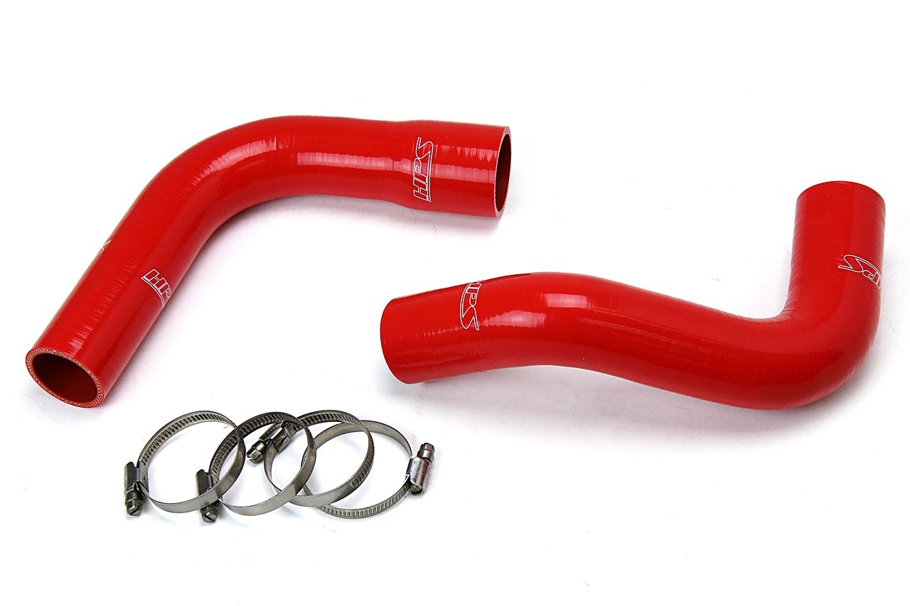 HPS Performance HPS Red Reinforced Silicone Radiator Hose Kit Coolant Jeep 76-86 CJ7 4.2L