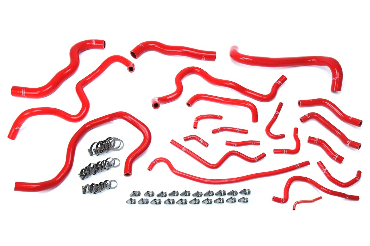 HPS Performance HPS Silicone Radiator + Heater Coolant Hose Kit Honda 2017-2020 Civic Si 1.5L Turbo, 57-1608