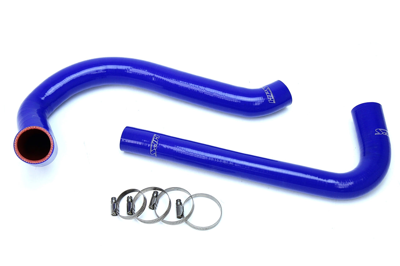 HPS Performance Products HPS Blue Reinforced Silicone Radiator Hose Kit Coolant Jeep 87-95 Wrangler YJ 2.5L