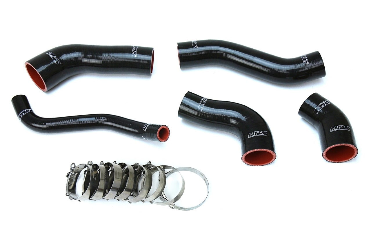 HPS Performance HPS Black Reinforced Silicone Intercooler Hose Kit Hyundai 13-17 Veloster 1.6L Turbo