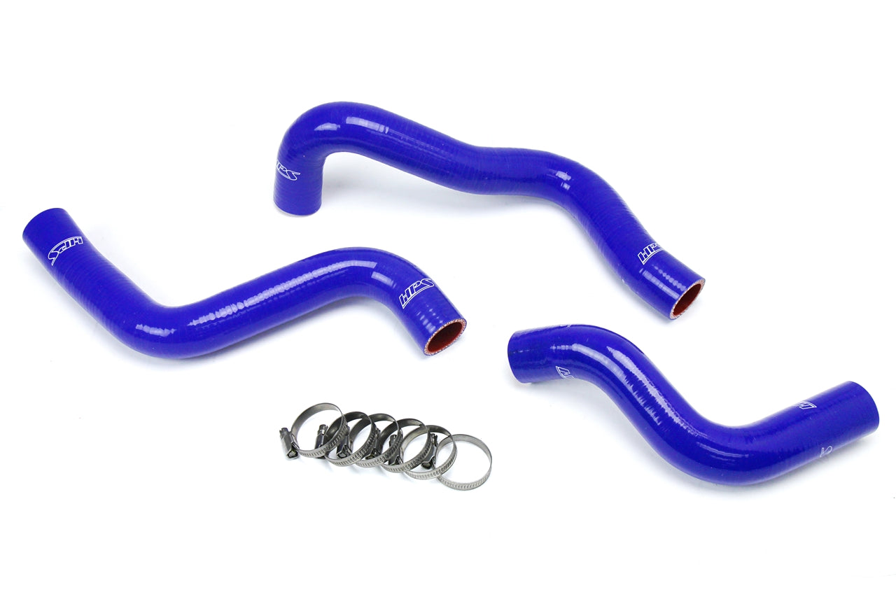 HPS Performance HPS Blue Reinforced Silicone Radiator Hose Kit (3pcs Set) Coolant Mazda 04-11 RX8