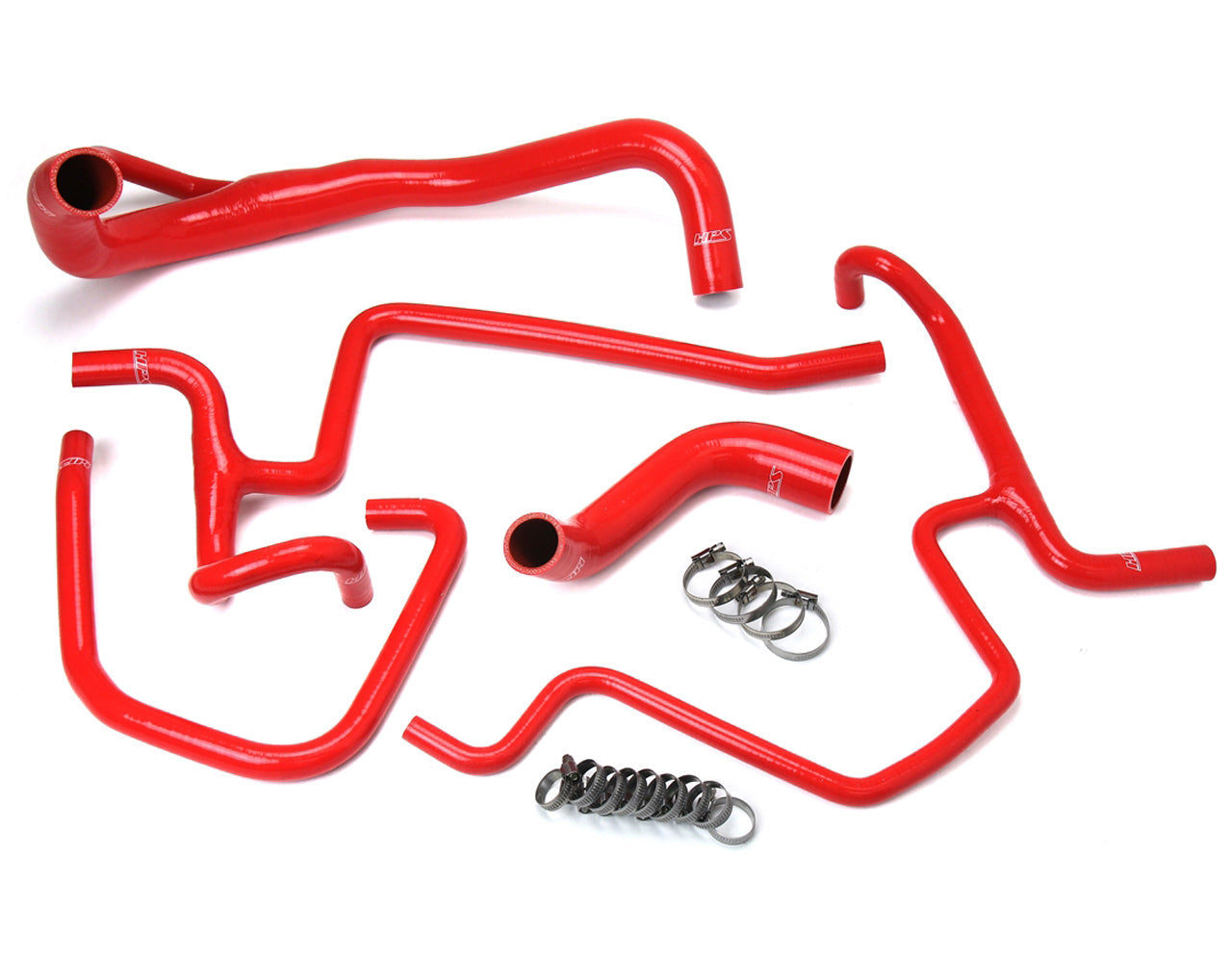 HPS Performance HPS Red Reinforced Silicone Radiator + Heater Hose Kit Coolant Dodge 11-18 Charger 5.7L V8 Pursuit
