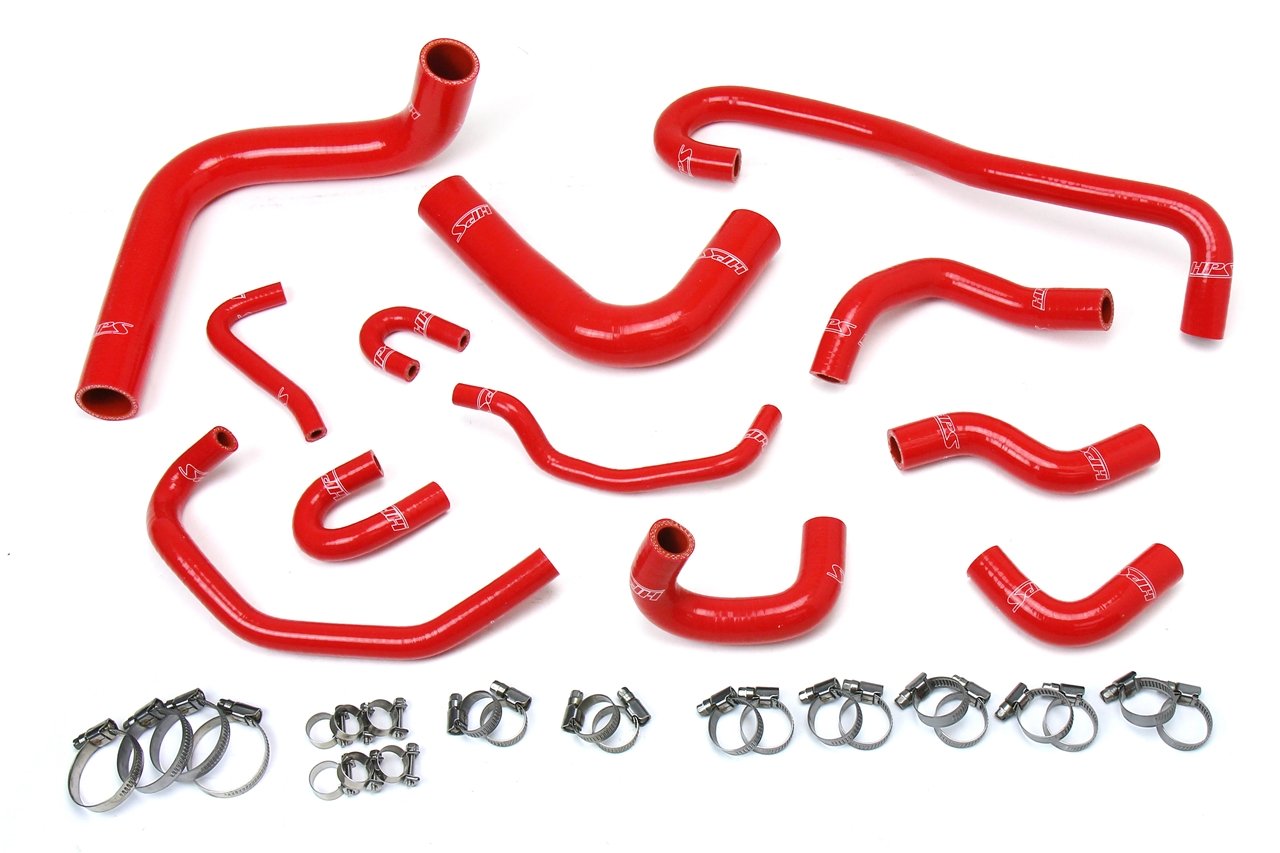 HPS Performance HPS Silicone Radiator + Heater Coolant Hose Kit Toyota 1989-1992 4Runner 3.0L V6 Left Hand Drive, 57-1656