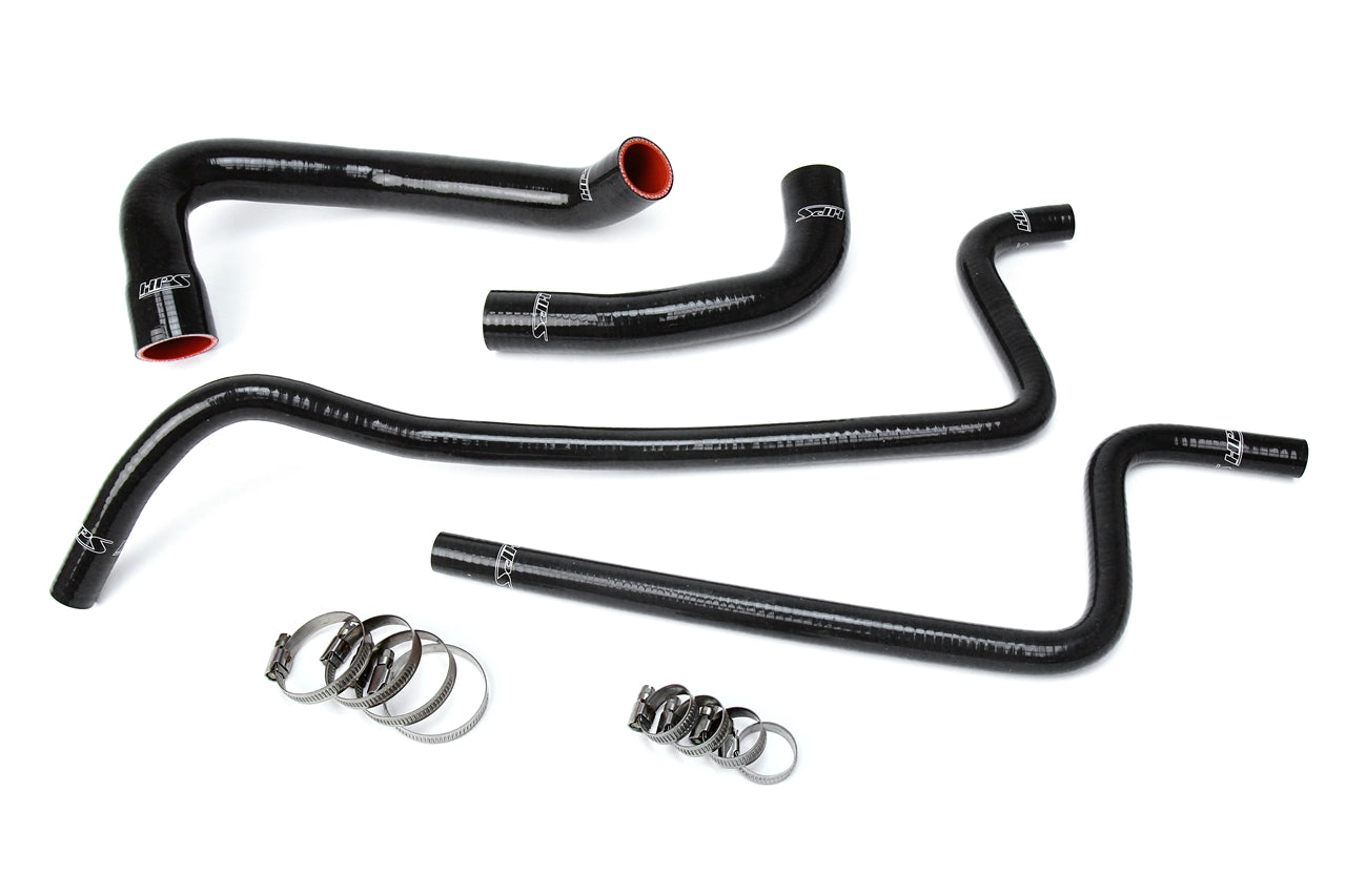 HPS Performance HPS Black Reinforced Silicone Radiator + Heater Hose Kit Jeep 00-01 Wrangler TJ 4.0L Left Hand Drive