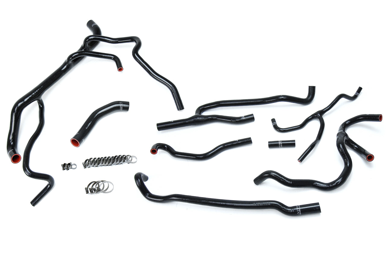 HPS Performance Products HPS Black Reinforced Silicone Radiator + Heater Hose Kit Coolant Chevy 16-17 Camaro SS Coupe 6.2L V8